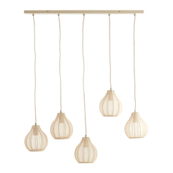 Light & Living Hanglamp 'Elati' 5-lamps, kleur Zand
