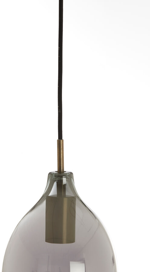 Light & Living Hanglamp 'Lukaro' 5-lamps, kleur Smoke/Antiek Brons
