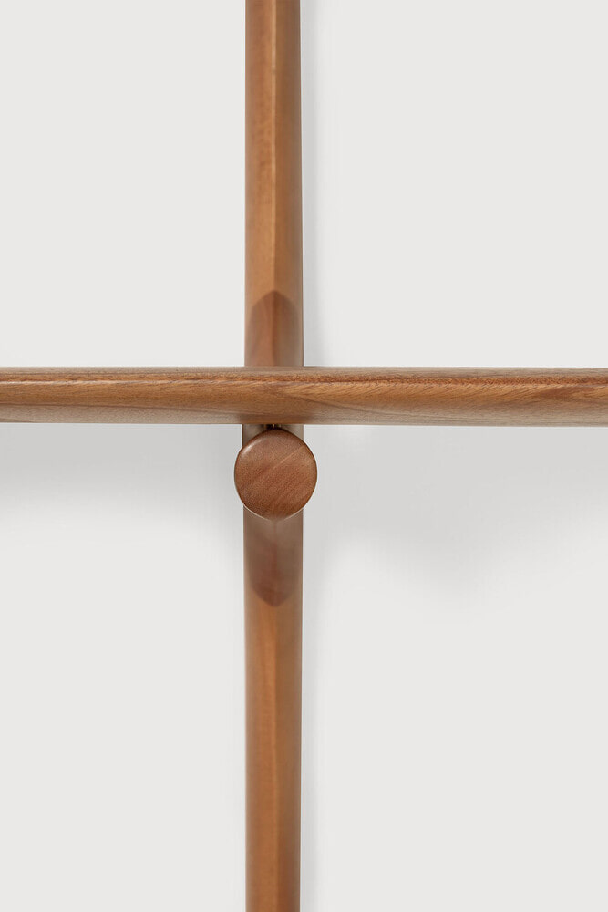 Ethnicraft Wandrek 'PI' Gevernist Mahoniehout, Met 3 planken, kleur Bruin