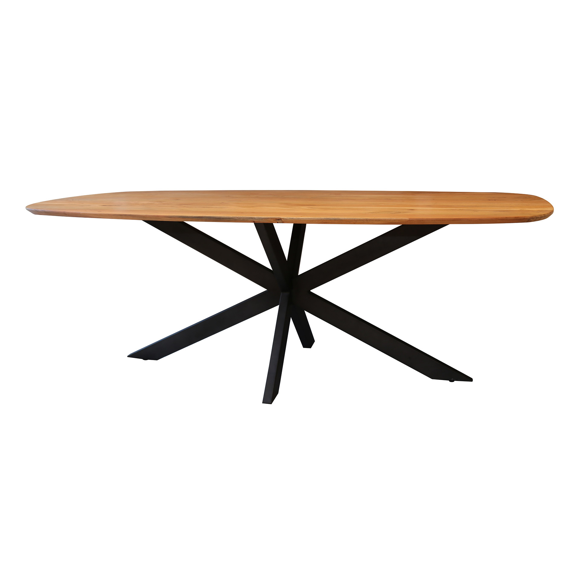 LifestyleFurn Eettafel 'Imre' Deens ovaal, Acaciahout, 215 x 105cm