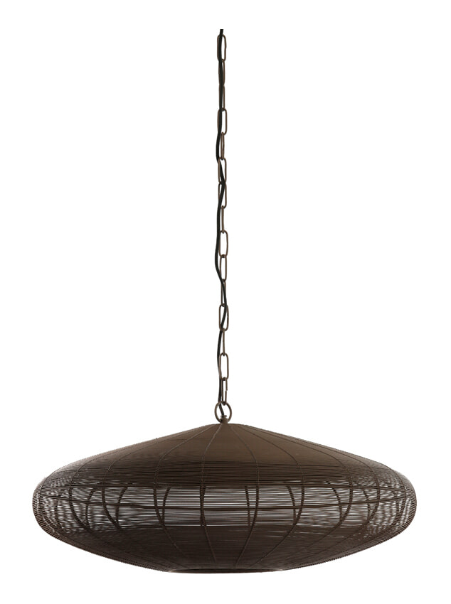 Light & Living Hanglamp 'Bahoto' 51cm, kleur Mat Donkerbruin