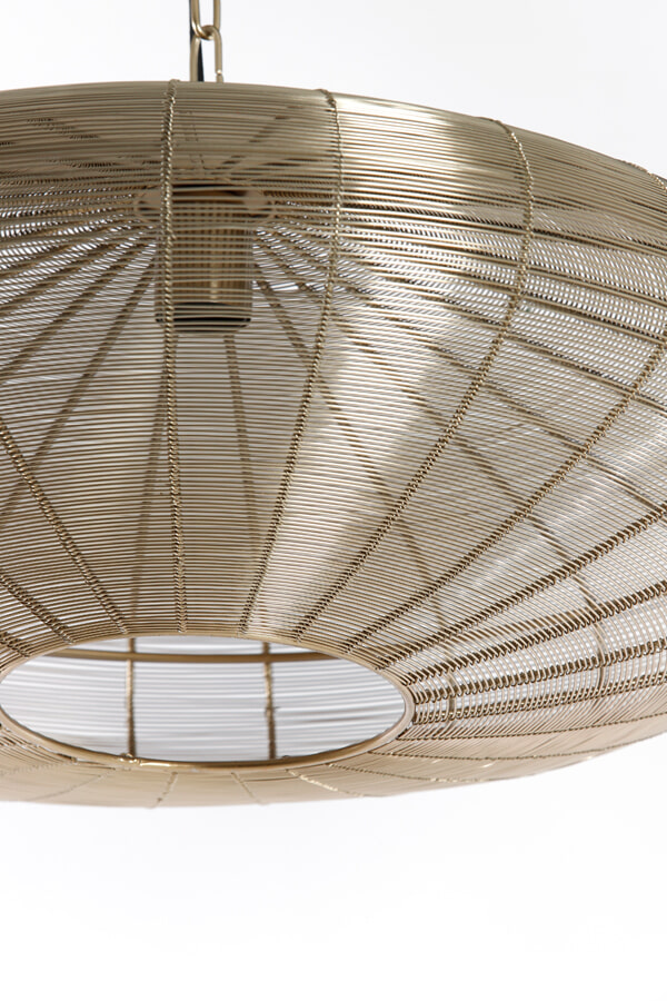 Light & Living Hanglamp 'Bahoto' 60cm, kleur Lichtgoud