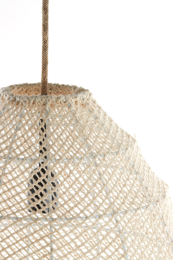 Light & Living Hanglamp 'Makassar' 42cm, kleur Crème