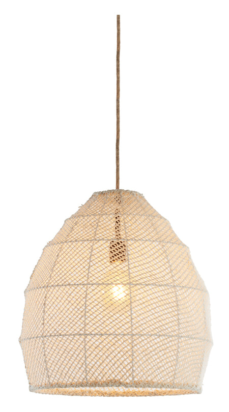 Light & Living Hanglamp 'Makassar' 42cm, kleur Crème