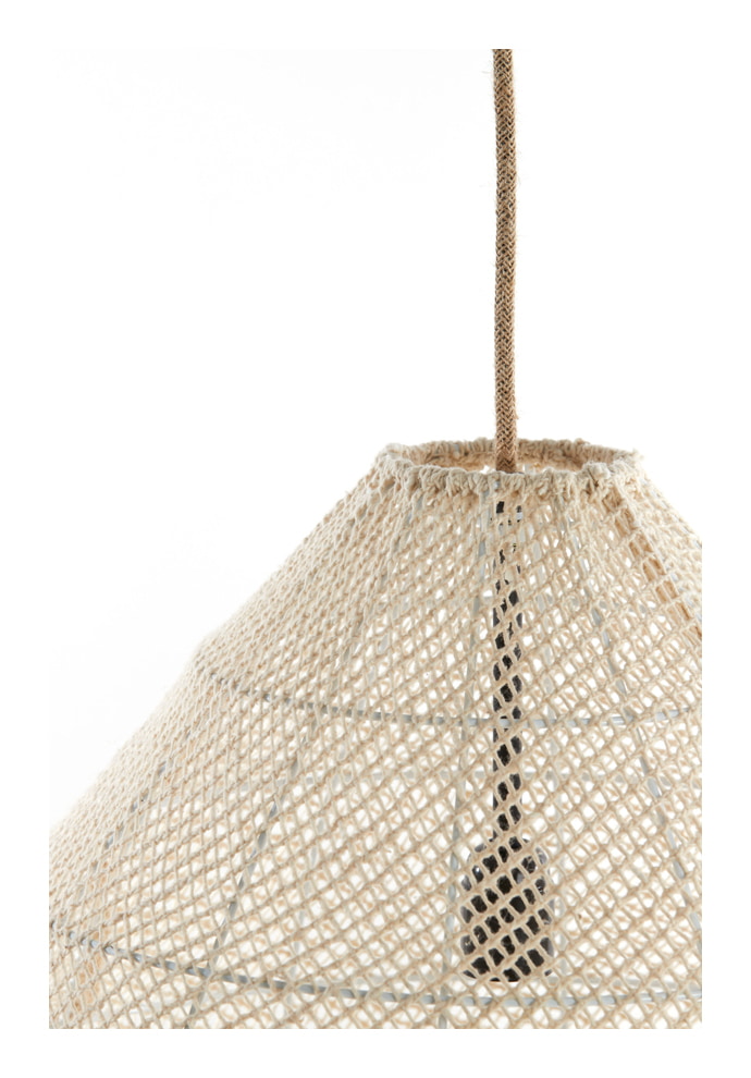 Light & Living Hanglamp 'Makassar' 50cm, kleur Crème