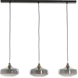 Light & Living Hanglamp 'Solna' 3-Lamps, kleur Smoke/Antiek Brons