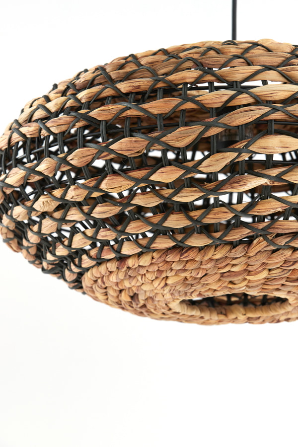 Light & Living Hanglamp 'Tripoli' Rotan, 50cm, kleur Naturel/Zwart