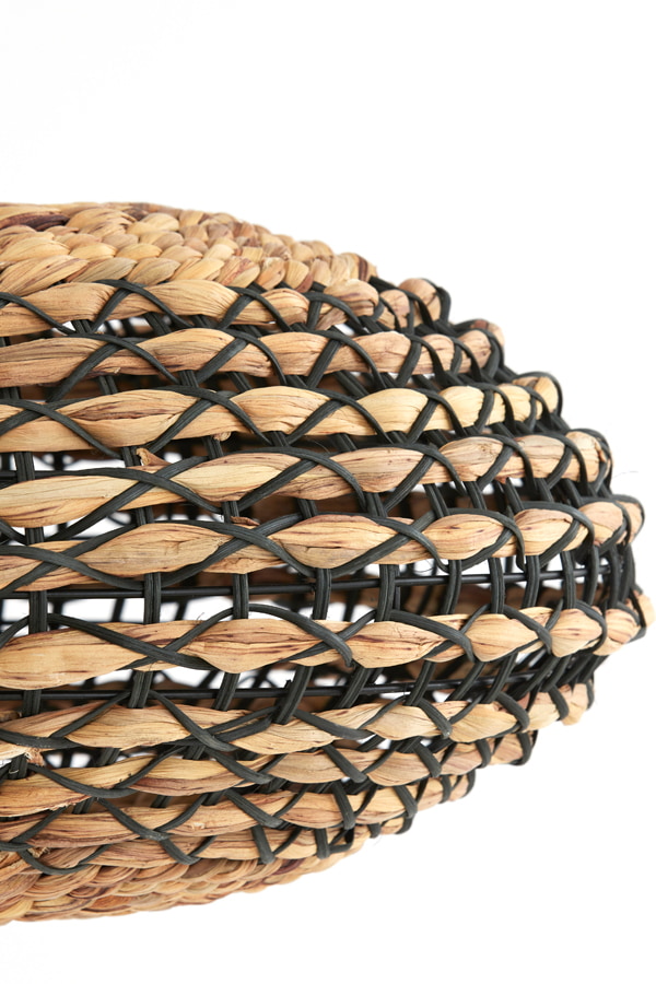 Light & Living Hanglamp 'Tripoli' Rotan, 50cm, kleur Naturel/Zwart