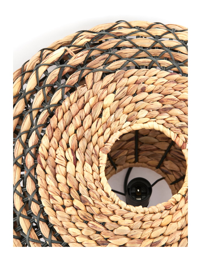 Light & Living Hanglamp 'Tripoli' Rotan, 50cm, kleur Naturel/Zwart