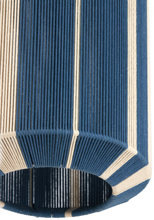 Light & Living Hanglamp 'Kozana' 30cm, kleur Blauw/Crème