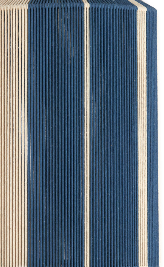 Light & Living Hanglamp 'Kozana' 30cm, kleur Blauw/Crème