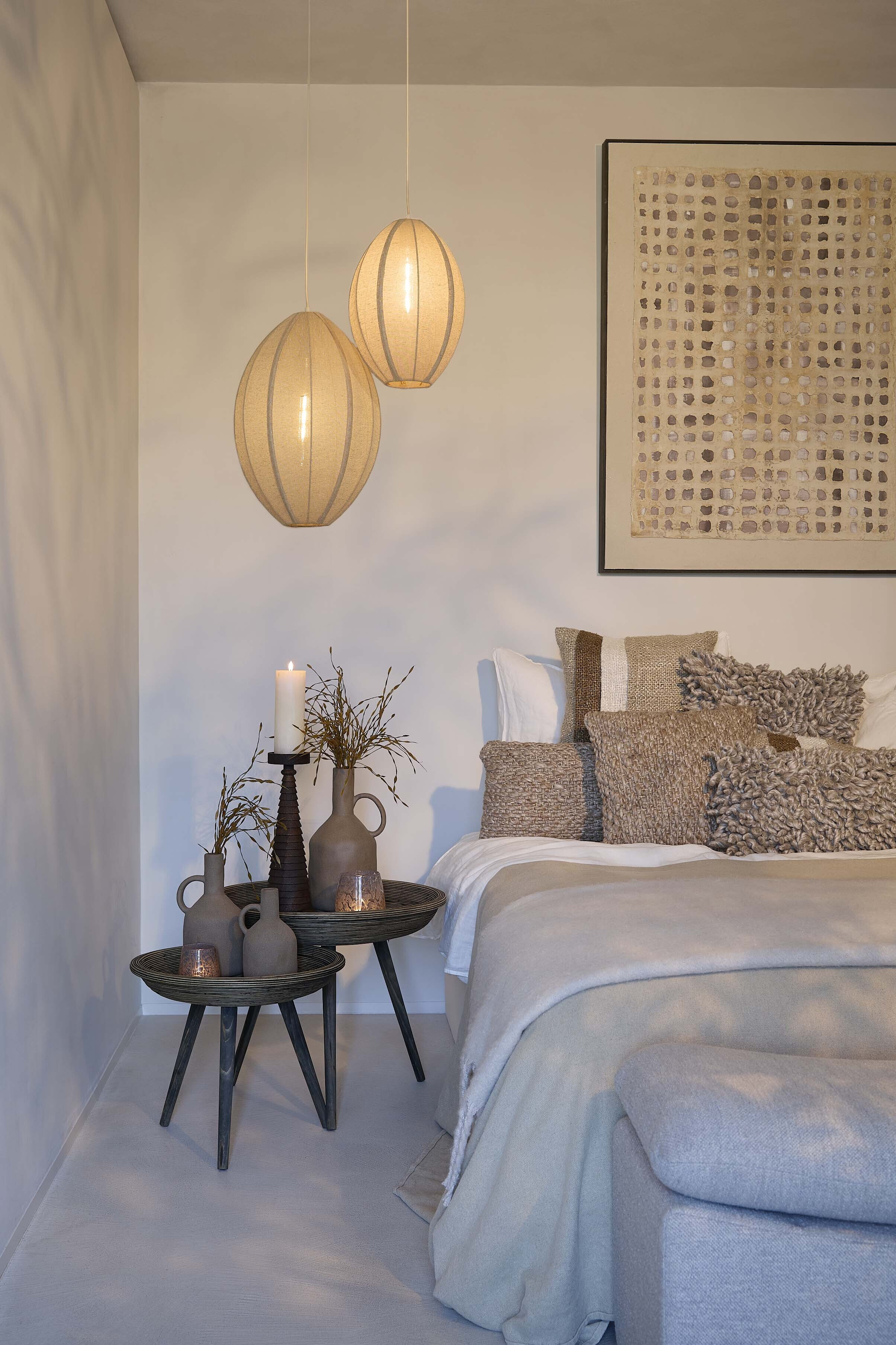 Light & Living Hanglamp 'Milatos' Jute, 29cm, kleur Naturel