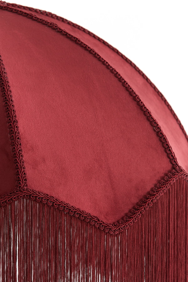 Light & Living Hanglamp 'Malacia' Velvet, 60cm, kleur Bordeaux