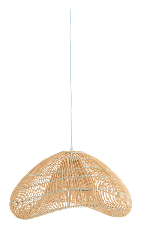 Light & Living Hanglamp Janzur Rotan, 53cm - Terra