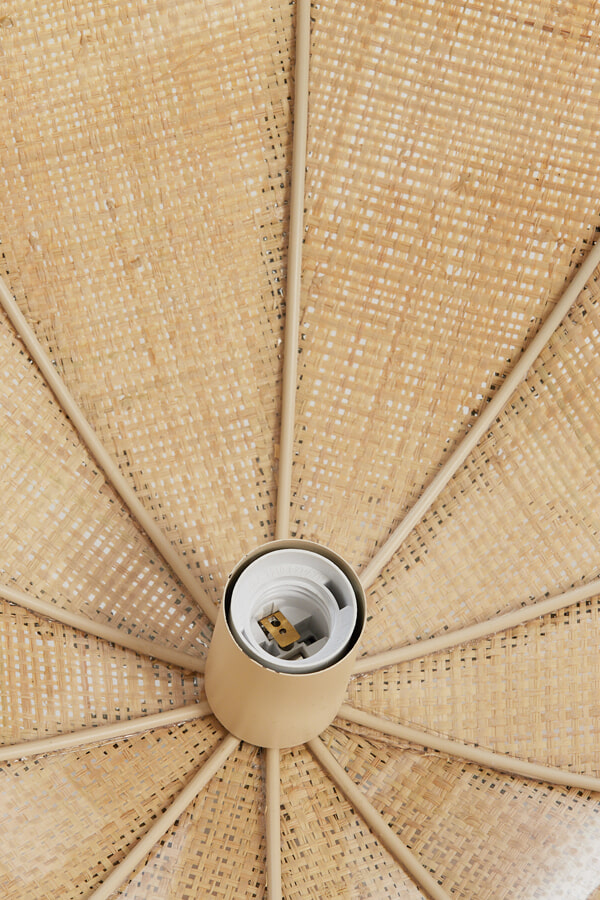 Light & Living Hanglamp 'Sulina' Raffia, 35cm, kleur Naturel/Groen