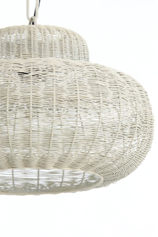 Light & Living Hanglamp 'Piedra' 47cm, kleur Crème