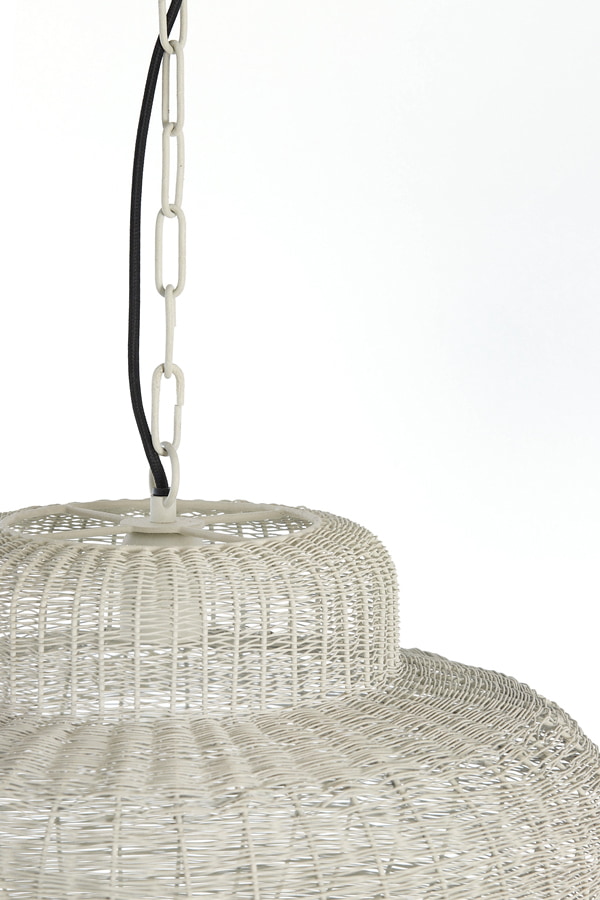 Light & Living Hanglamp 'Piedra' 47cm, kleur Crème
