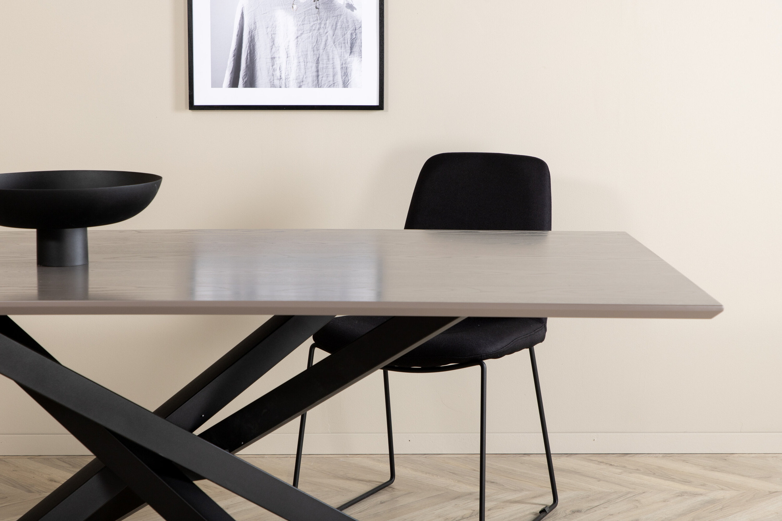 Nohr Eettafel 'Chenell' MDF, 180 x 90cm, kleur Grijs