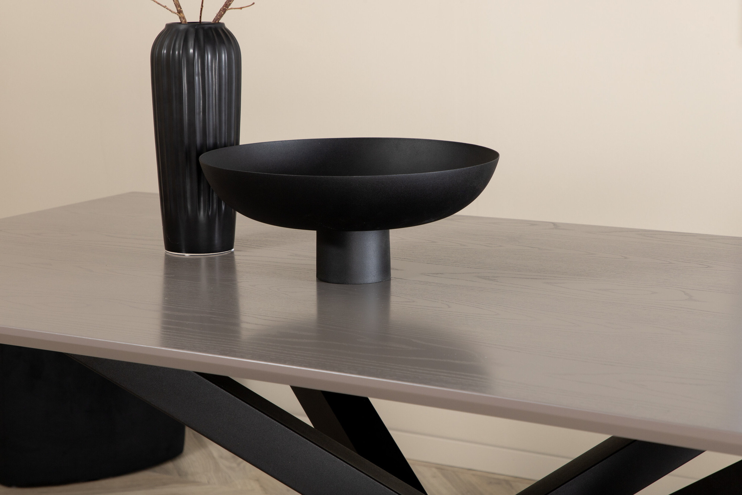 Nohr Eettafel 'Chenell' MDF, 180 x 90cm, kleur Grijs