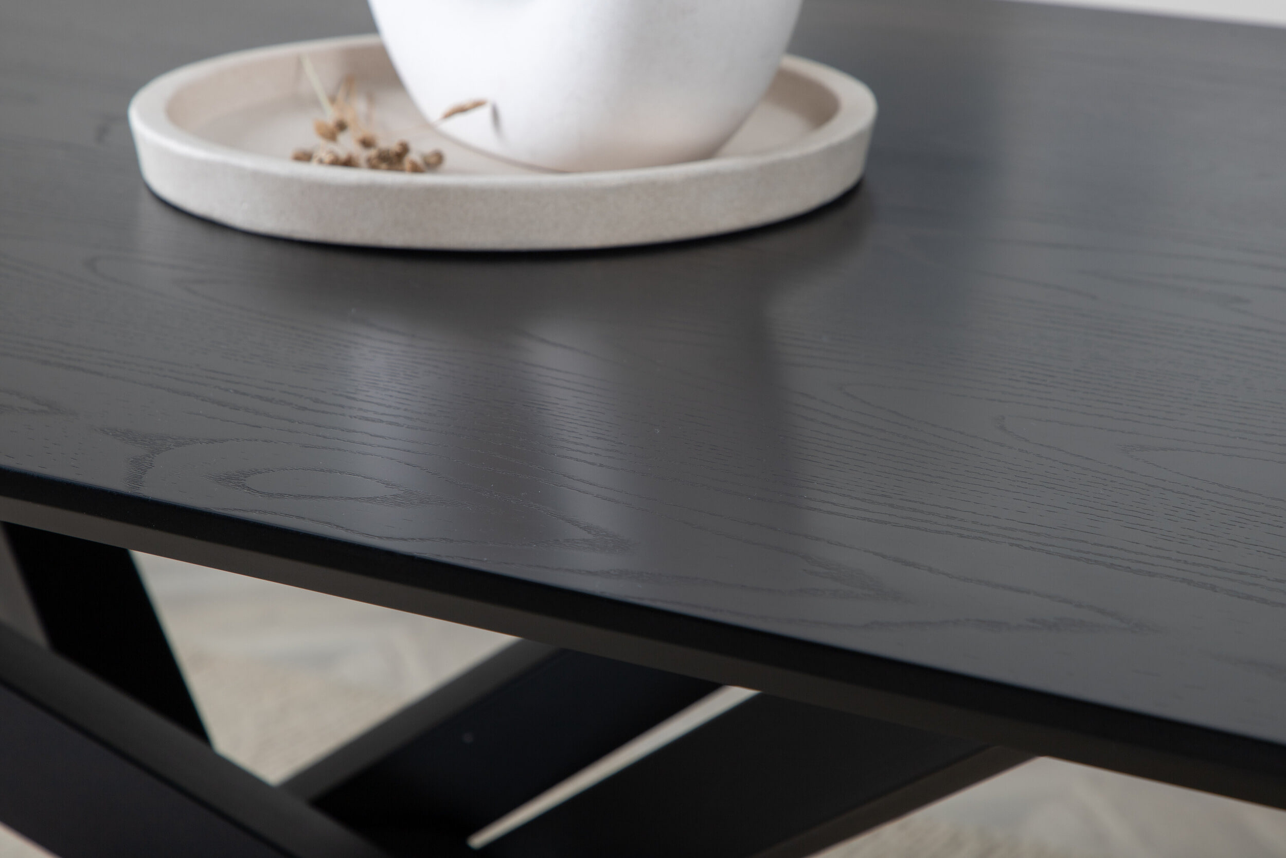 Nohr Eettafel 'Chenell' MDF, 180 x 90cm, kleur Zwart