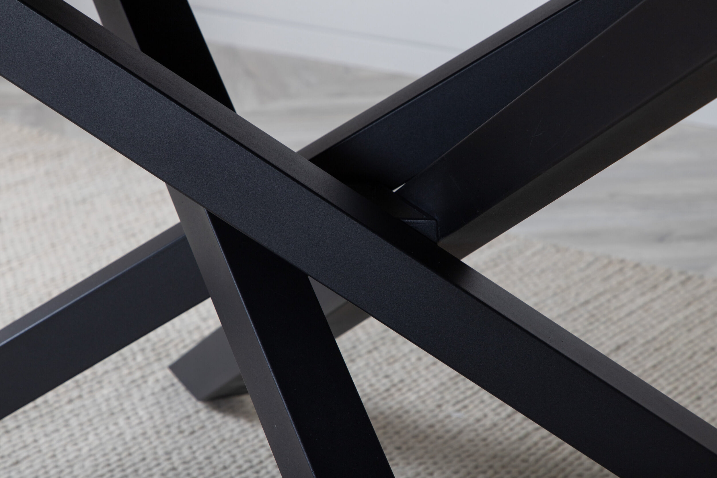 Nohr Eettafel 'Chenell' MDF, 180 x 90cm, kleur Zwart