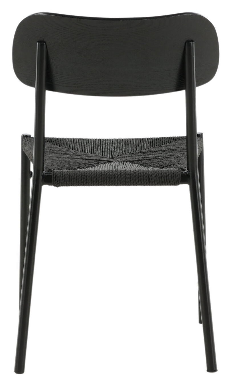 Nohr Eetkamerstoel 'Lakeithia' Rattan, kleur Zwart