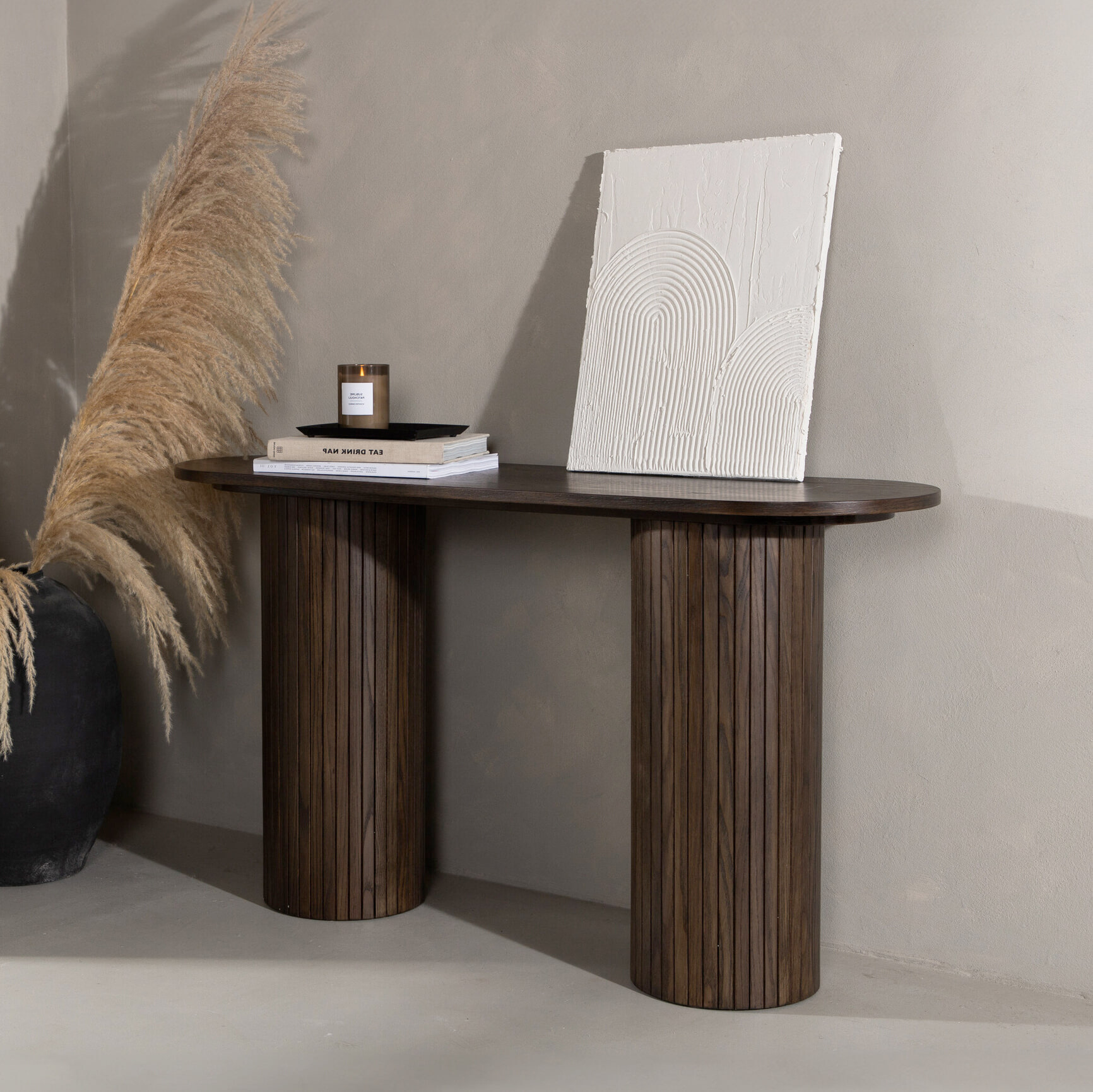 Nohr Sidetable Fionna MDF, 130cm - Ovaal