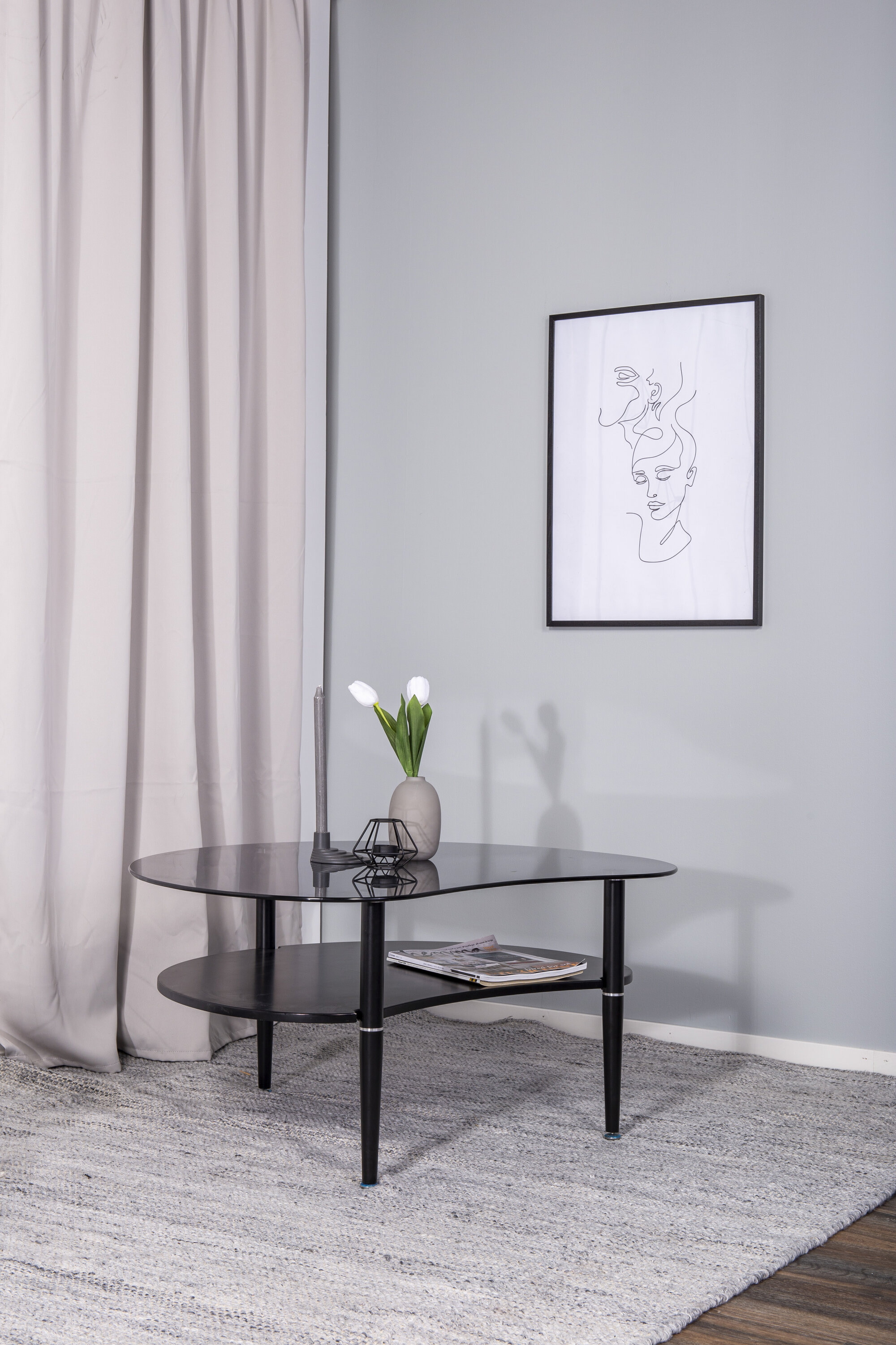 Nohr Organische Salontafel 'Illiana' 101 x 80cm, kleur Smoke