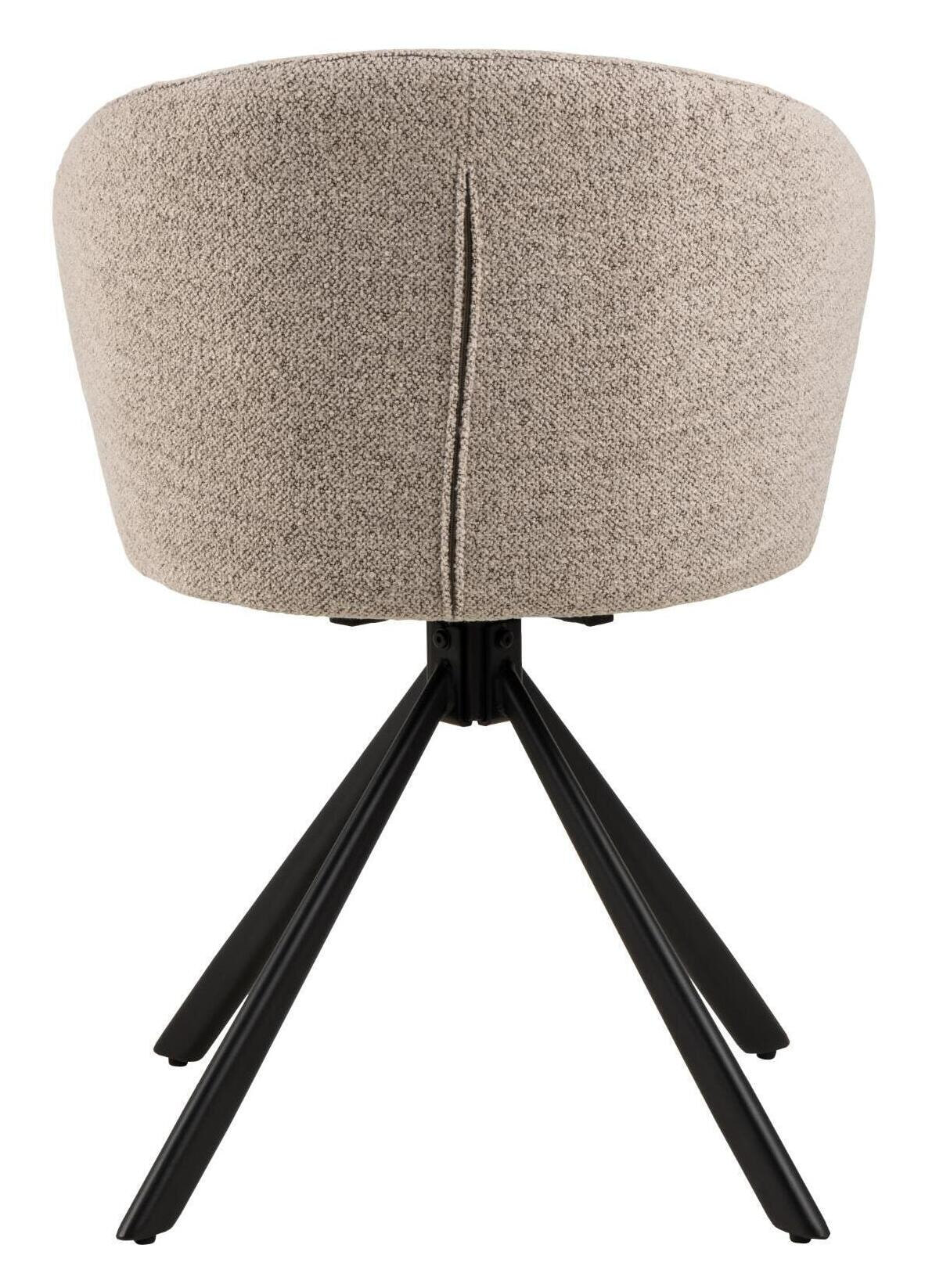 Bendt Draaibare Eetkamerstoel 'Marranda' Stof, kleur Beige
