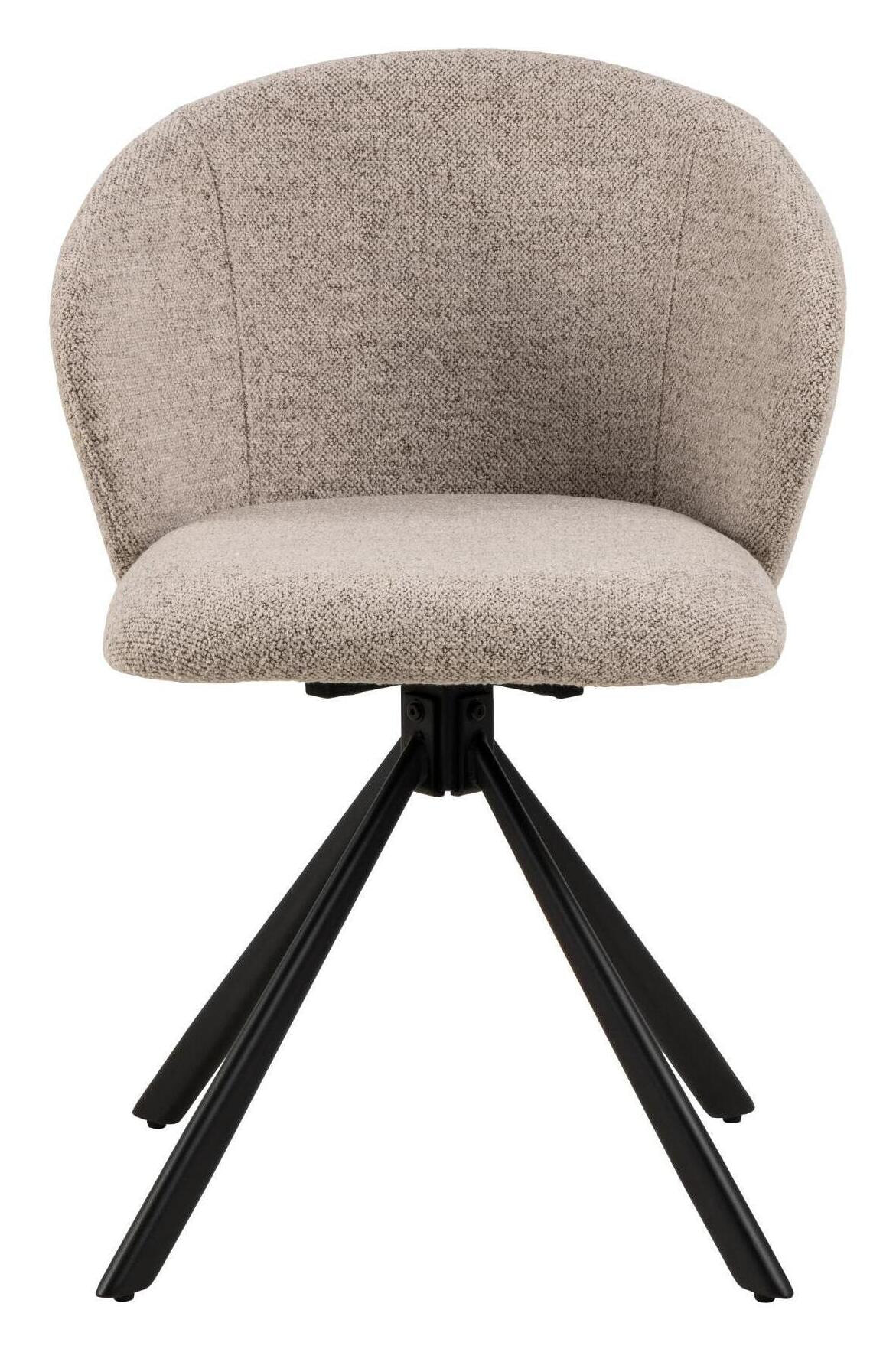 Bendt Draaibare Eetkamerstoel 'Marranda' Stof, kleur Beige