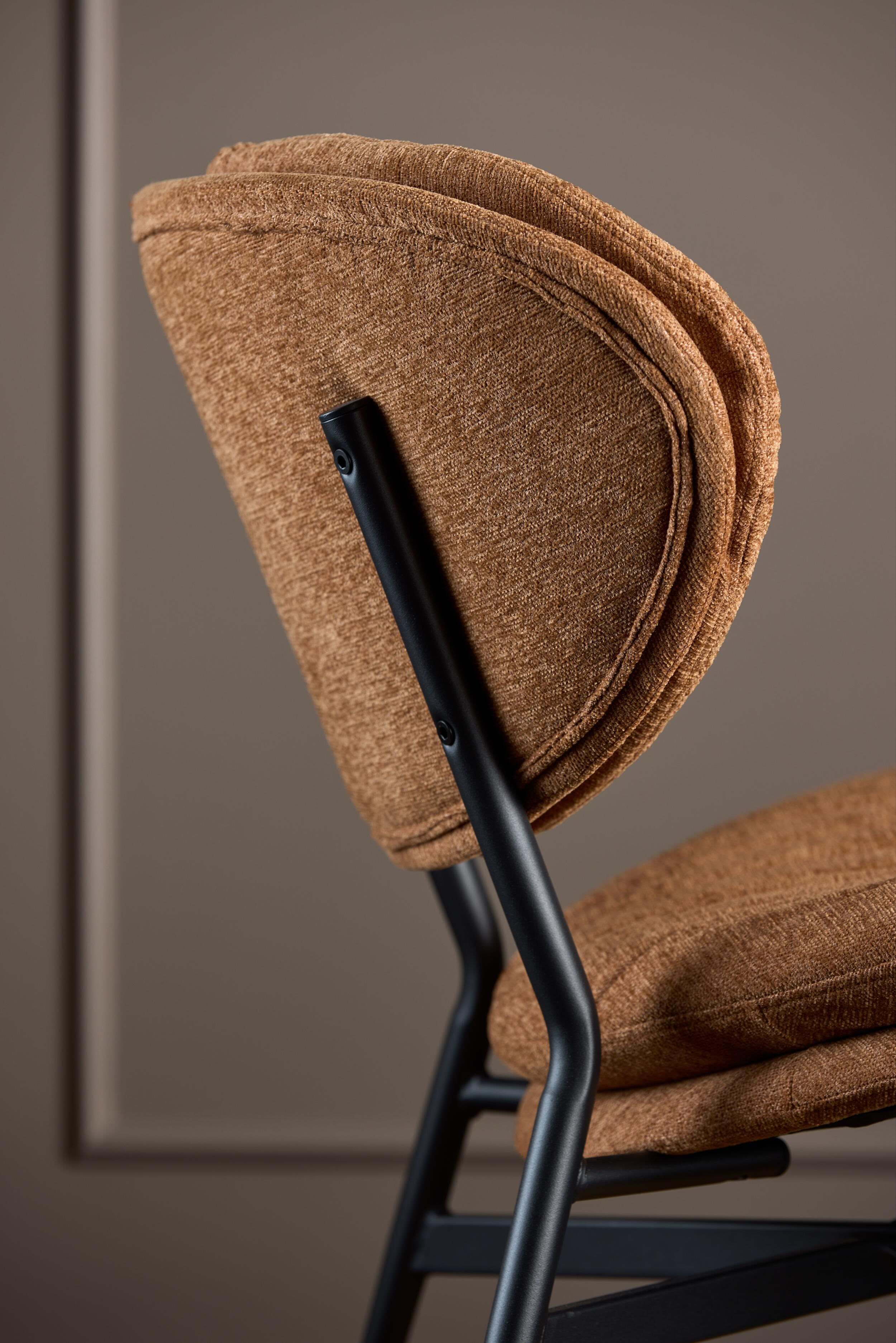 Bendt Fauteuil 'Angelia' Chenille, kleur Terracotta