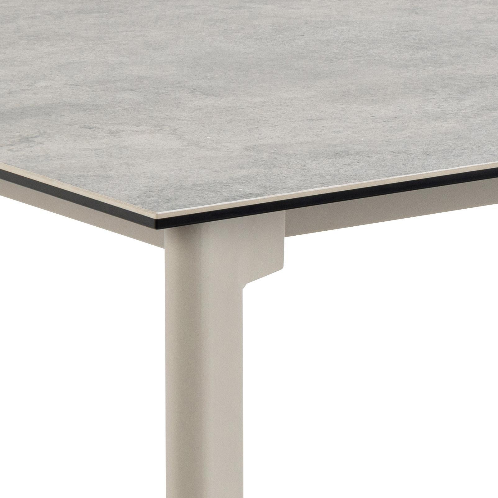 Bendt Eettafel 'Coy' Keramiek, 160 x 90cm, kleur Grijs