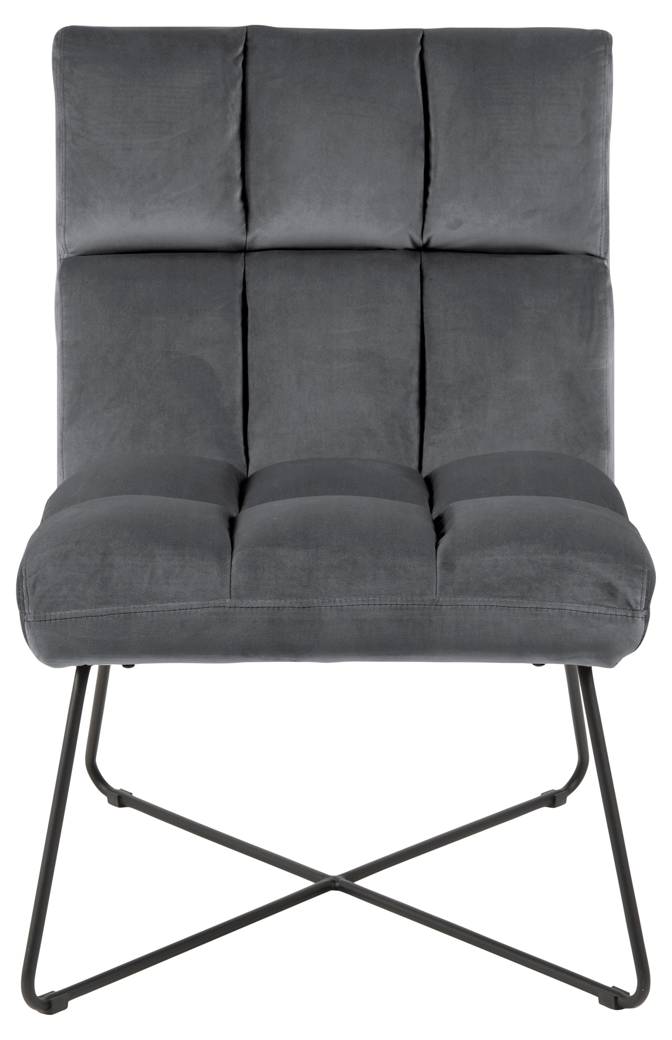 Bendt Fauteuil 'Kristian' Velvet, kleur Donkergrijs