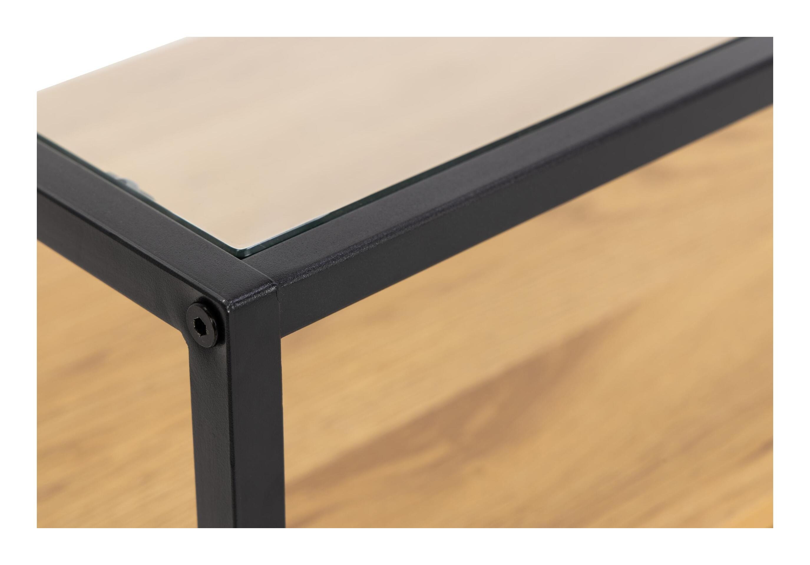 Bendt TV-meubel 'Maikel' Eiken en glas, 120cm