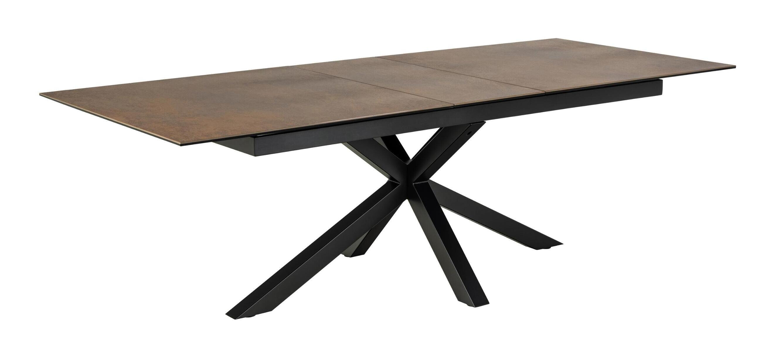 Bendt Uitschuifbare Eettafel 'Line' Keramiek, 200-240 x 100cm, kleur Bruin