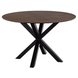Bendt Ronde Eettafel 'Line' Keramiek, 119cm, kleur Bruin