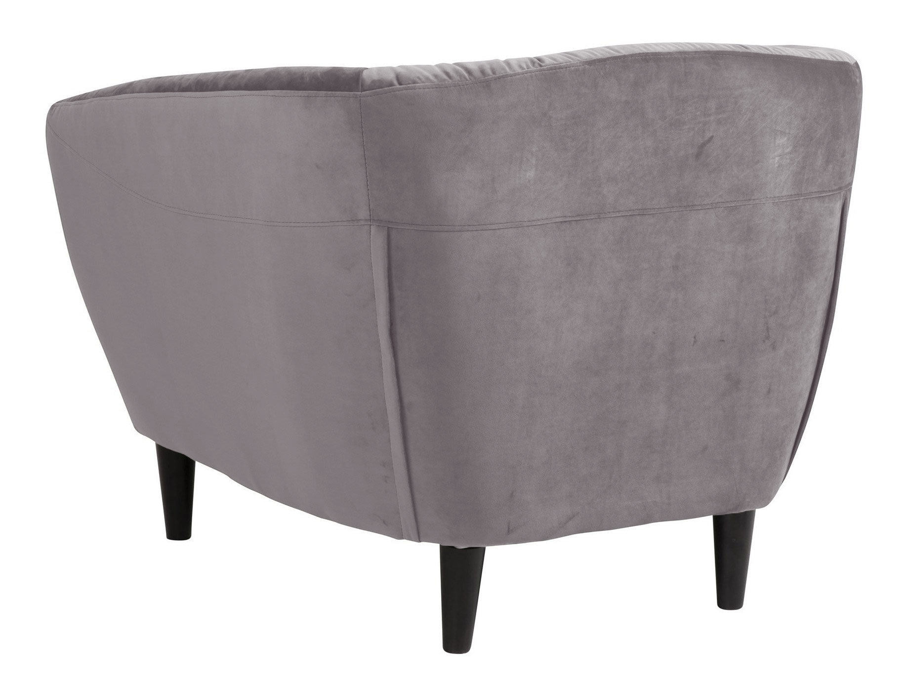 Fauteuil 'Loes' Velvet, kleur donkergrijs