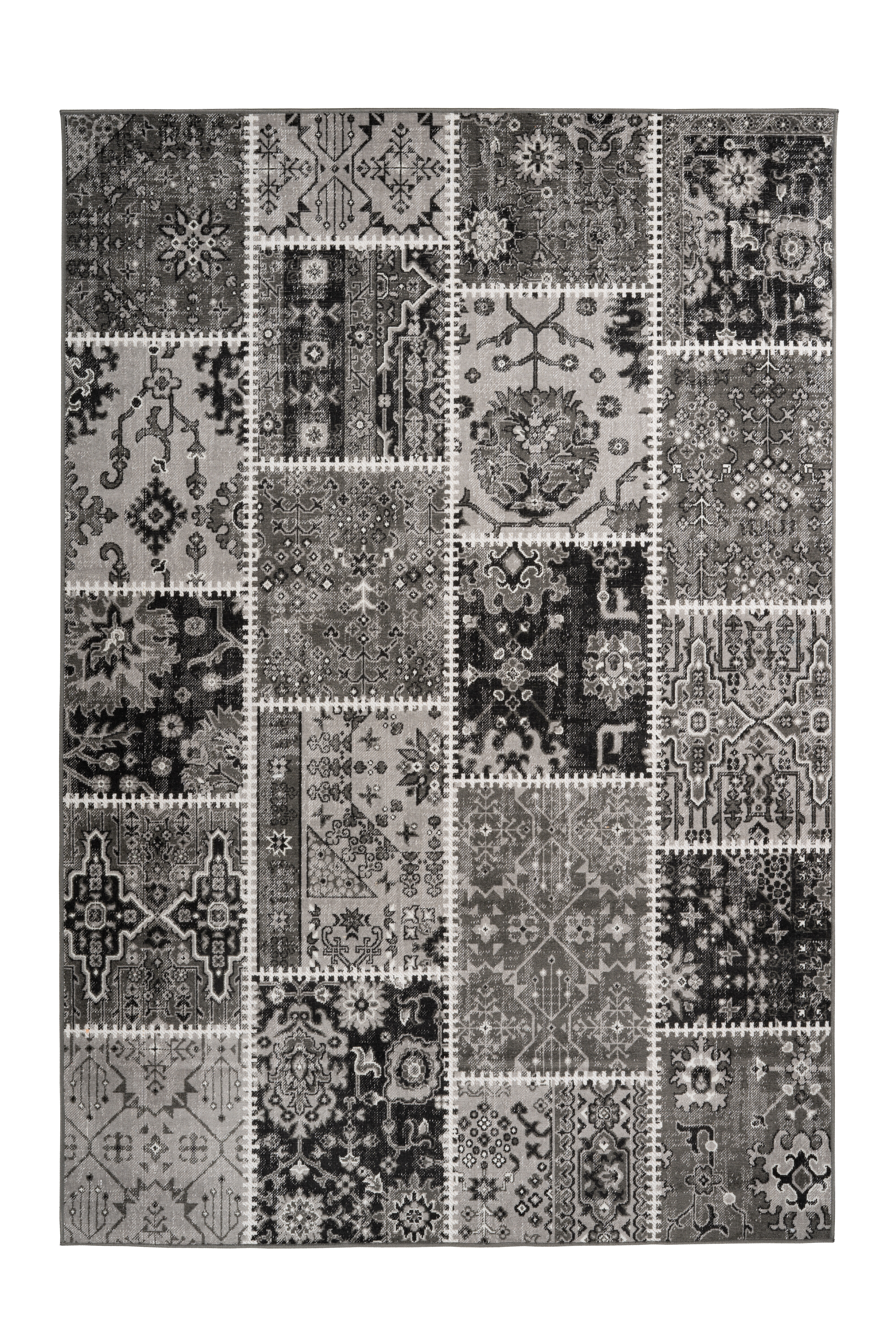 Kayoom Vloerkleed 'Ariya 425' kleur Grijs, 80 x 150cm Kayoom Vloerkleed 'Ariya 425' kleur Grijs, 80 x 150cm