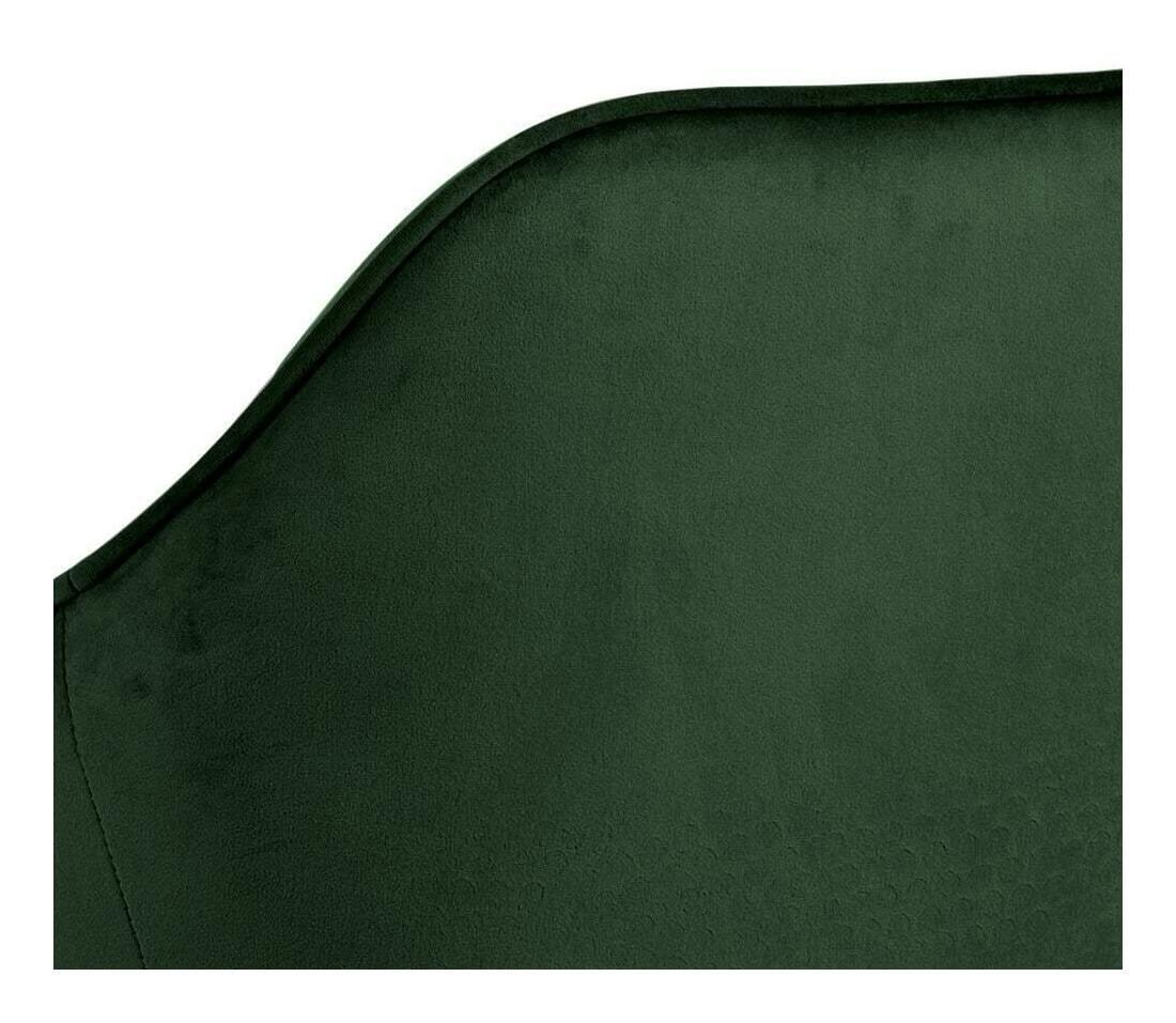 Bendt Barkruk 'Loren' Velvet, kleur Forest Green (zithoogte 79cm)