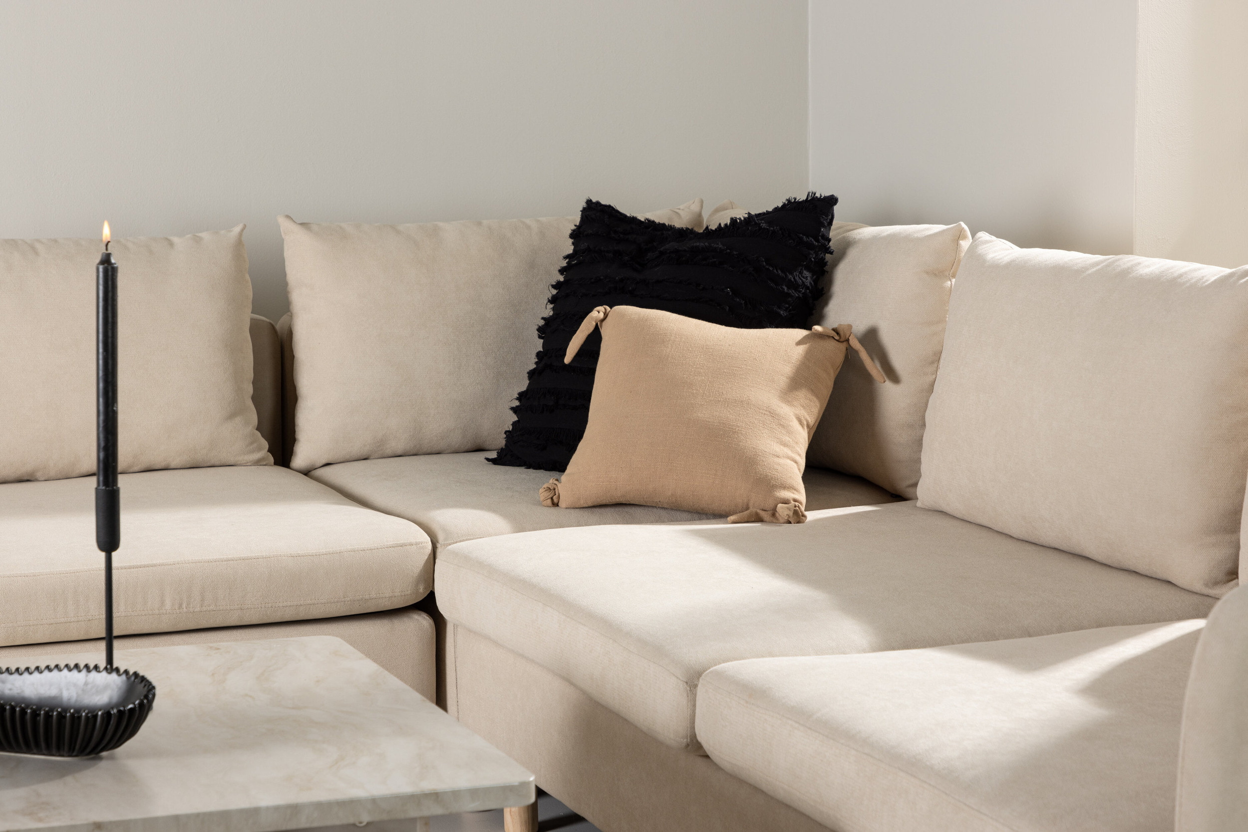 Nohr Hoekbank 'Sharen' 295cm, kleur Beige
