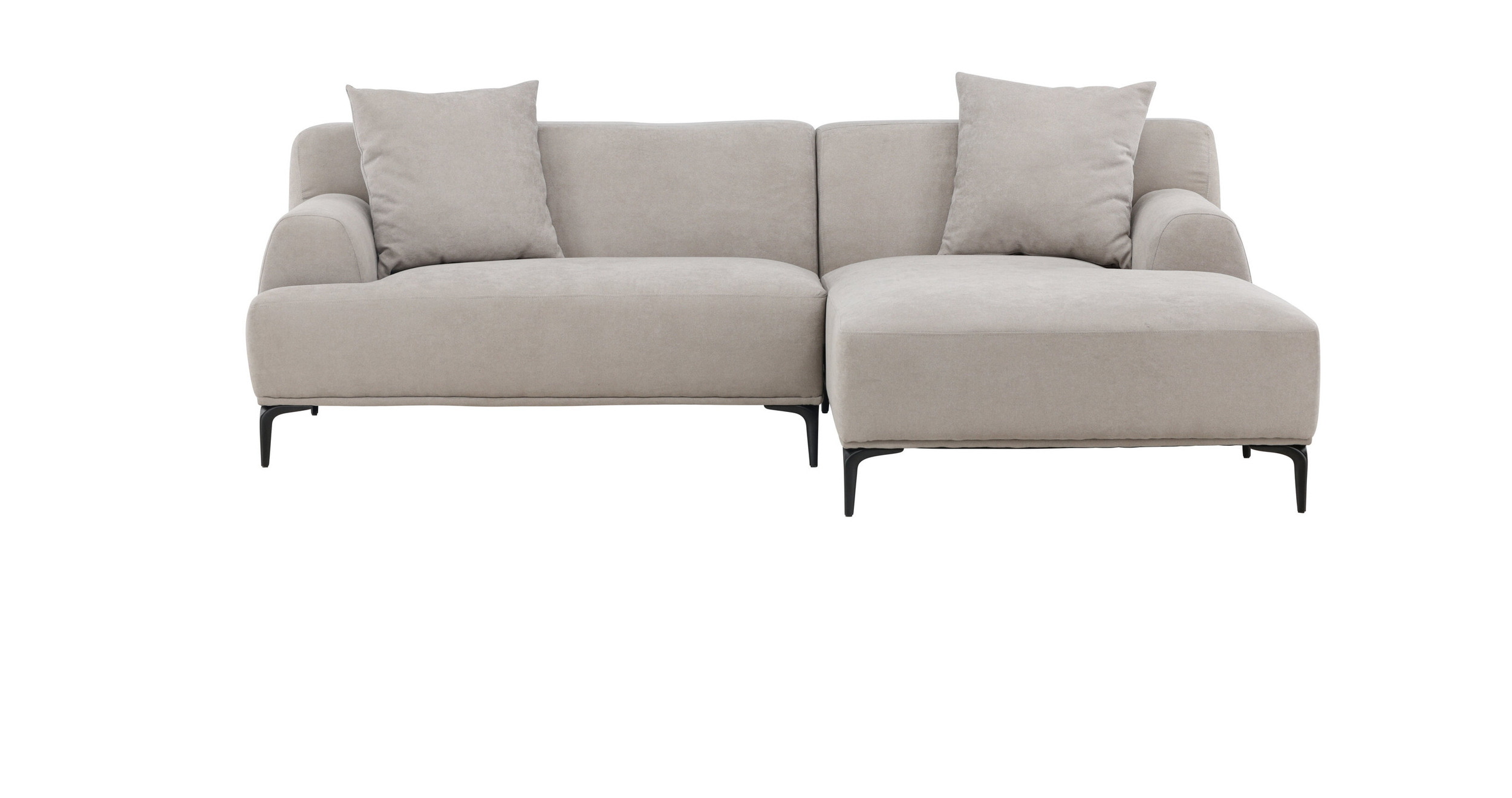 Nohr 3-zits Loungebank 'Tacora' Rechts, 242cm, kleur Lichtgrijs