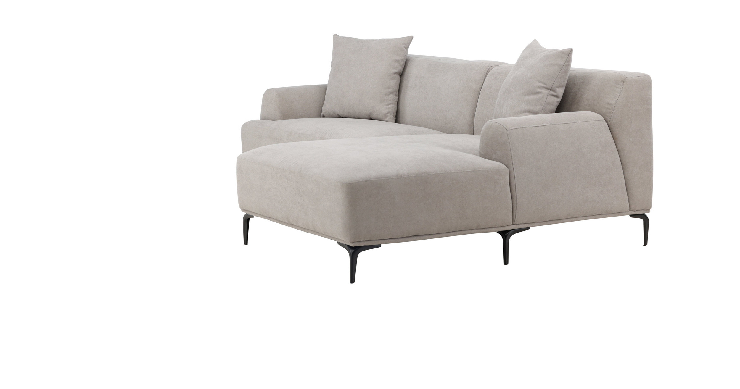 Nohr 3-zits Loungebank 'Tacora' Rechts, 242cm, kleur Lichtgrijs