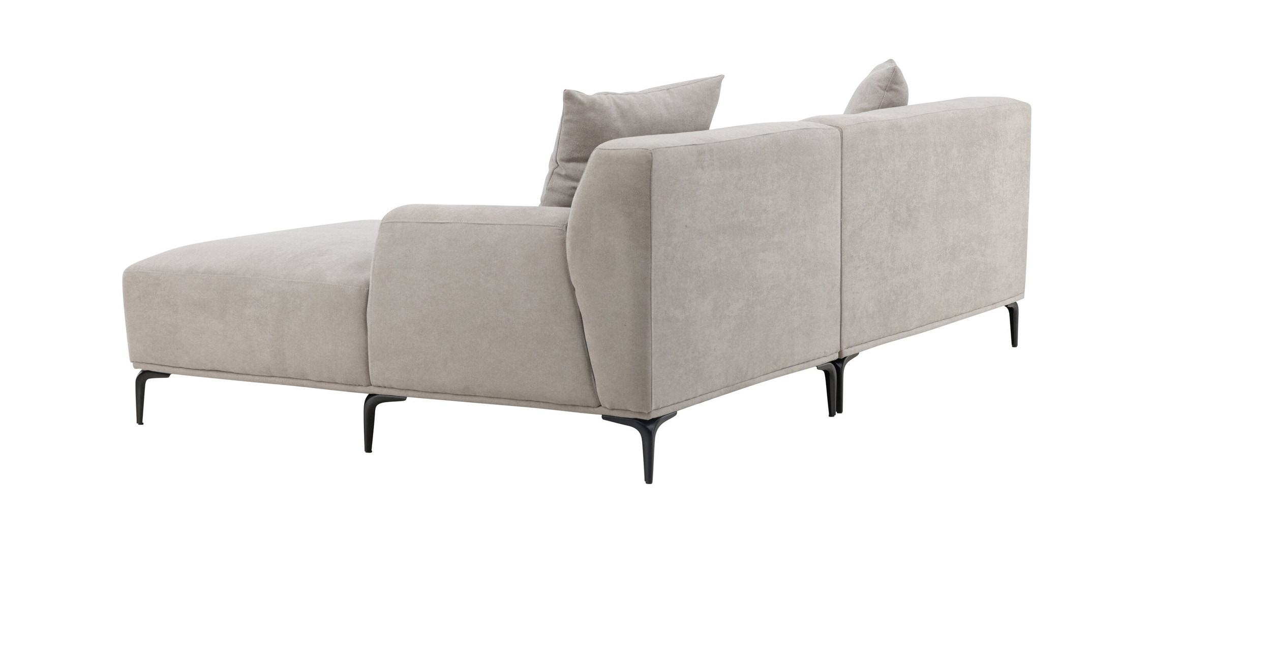 Nohr 3-zits Loungebank 'Tacora' Rechts, 242cm, kleur Lichtgrijs