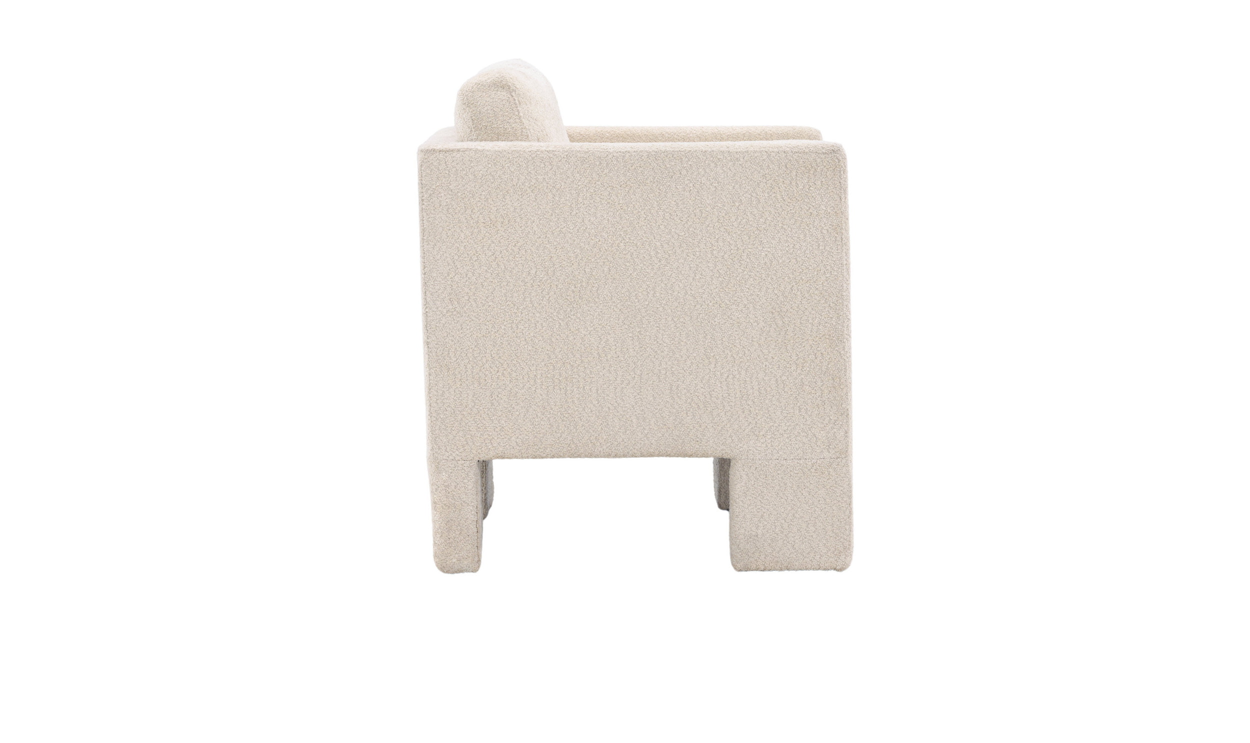 Nohr Fauteuil 'Diann' Bouclé, kleur Wit