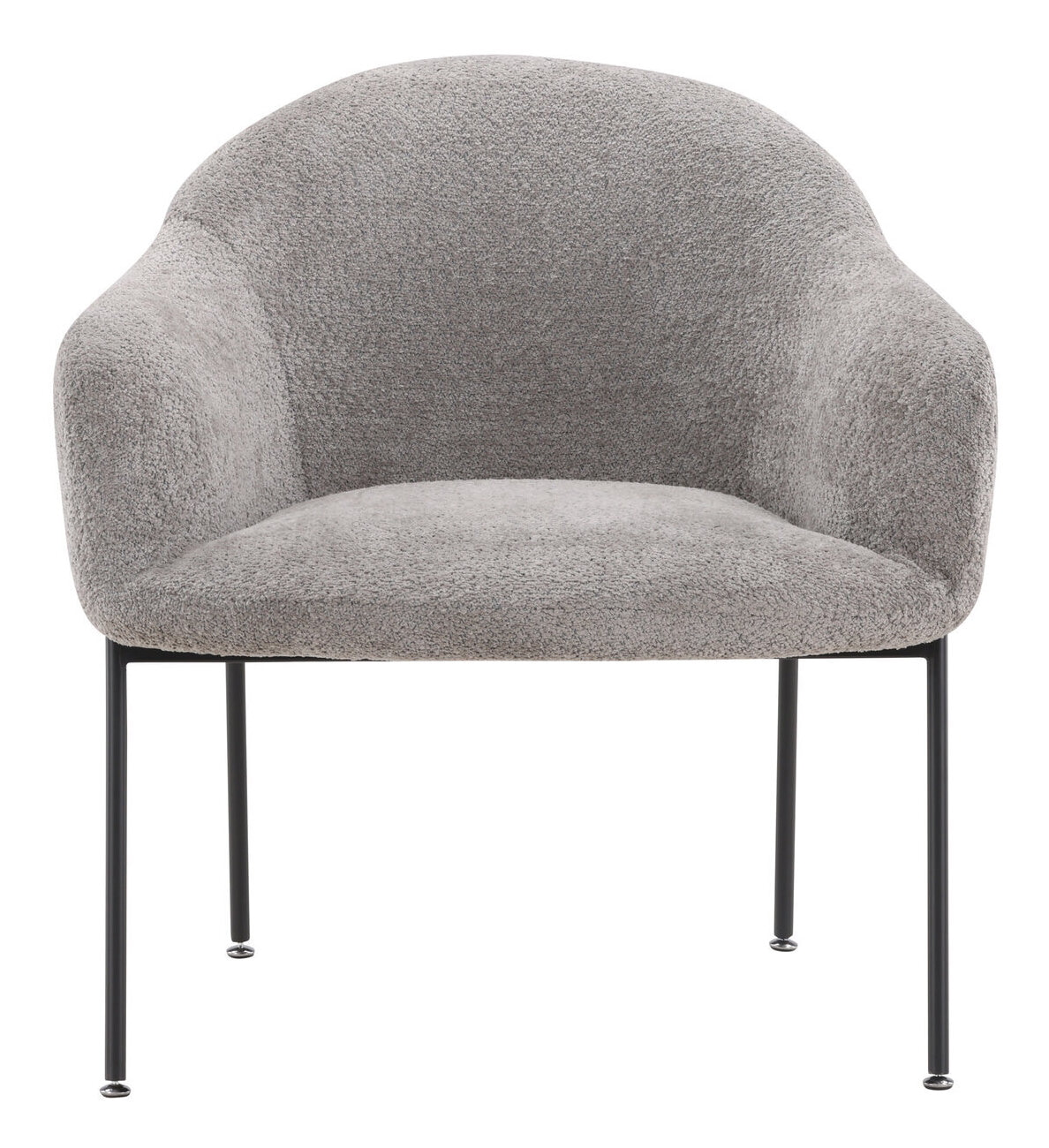 Nohr Fauteuil 'Sharise' Bouclé, kleur Lichtgrijs