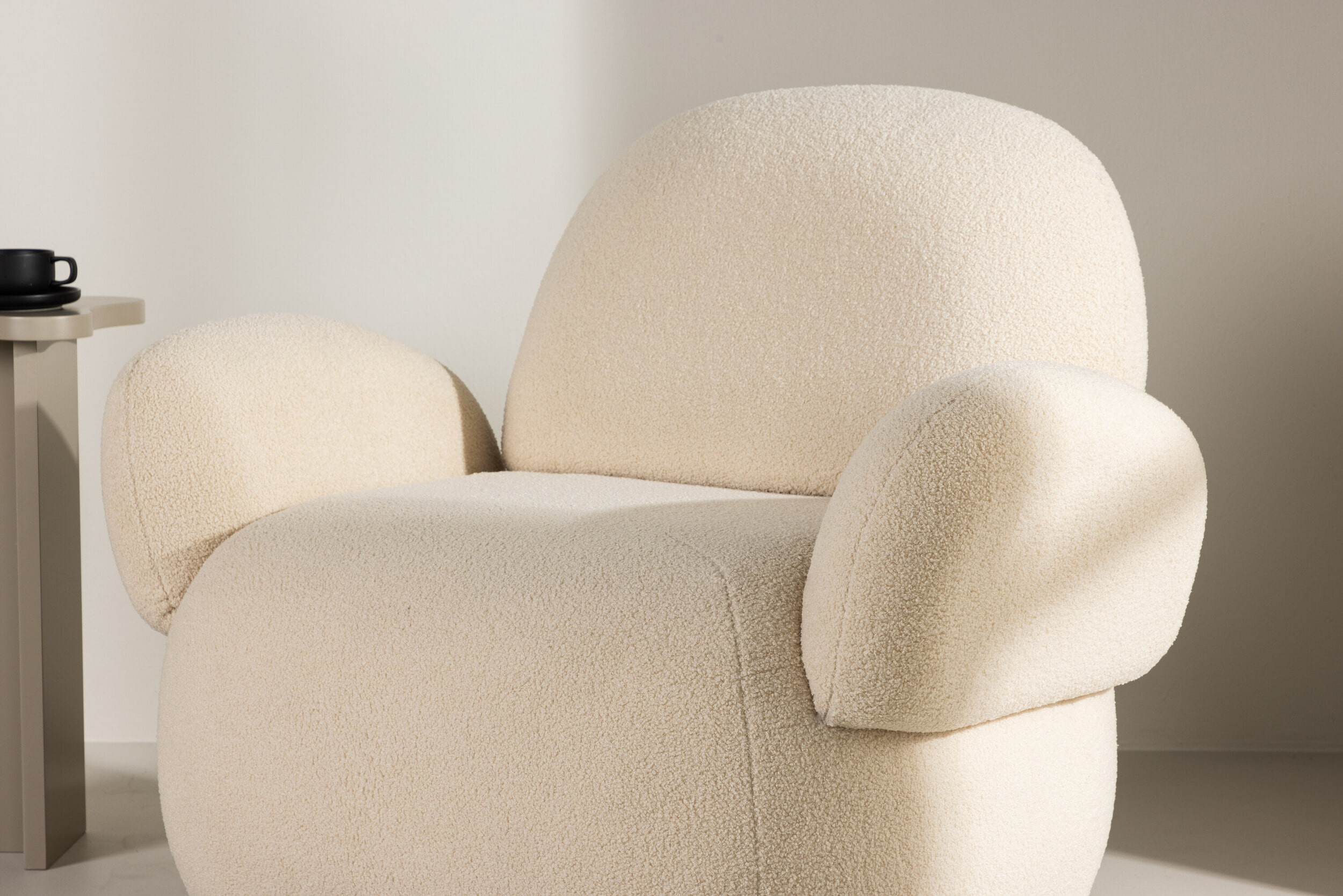 Nohr Fauteuil 'Ninamarie' Chenille, kleur Beige