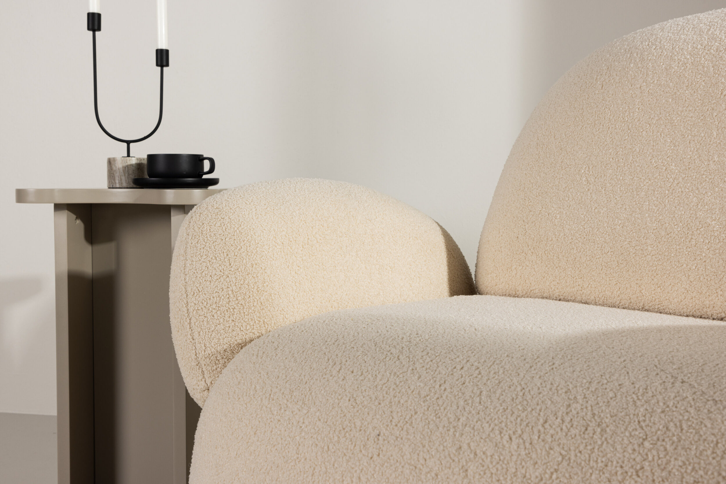 Nohr Fauteuil 'Ninamarie' Chenille, kleur Beige