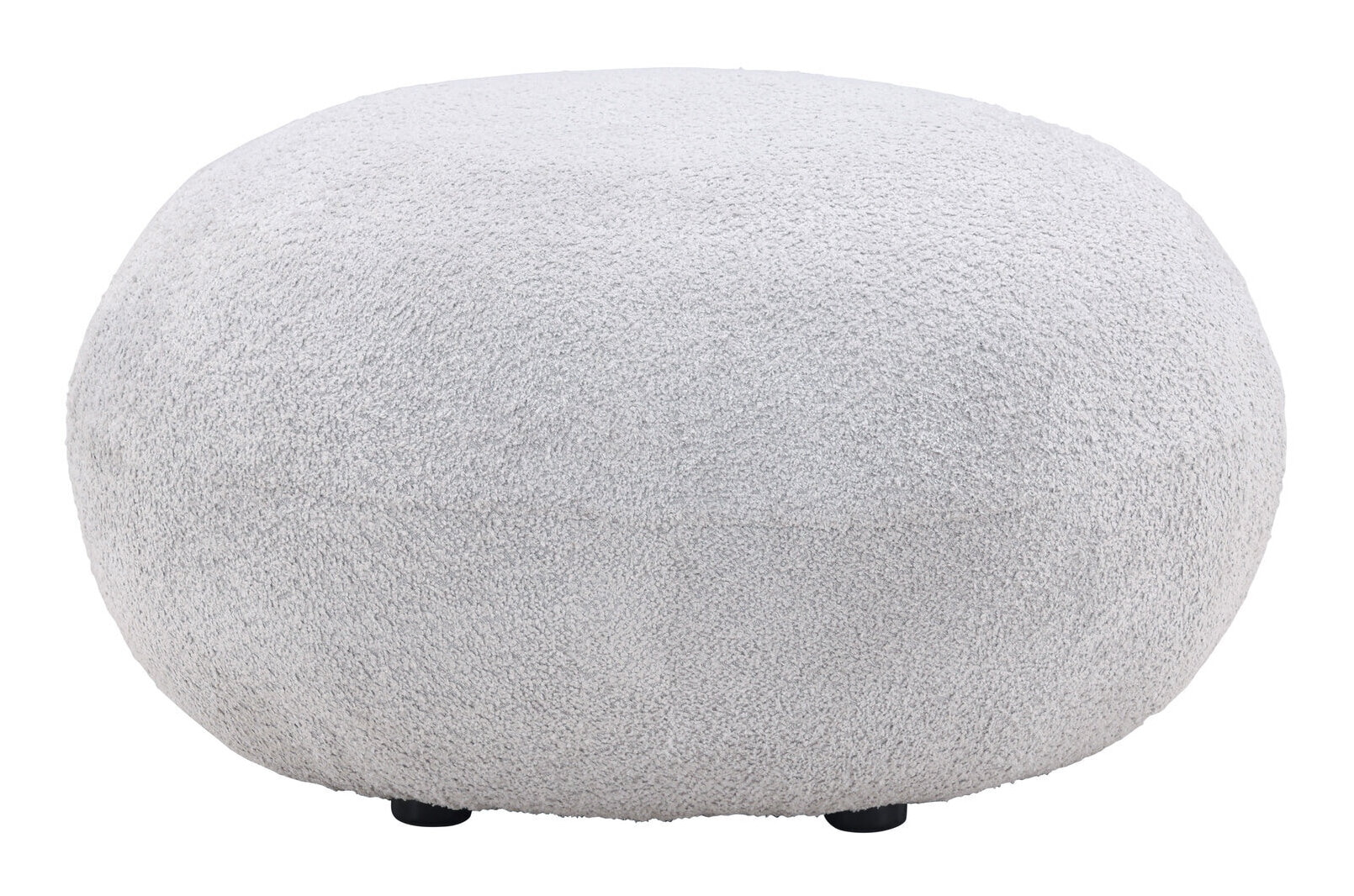 Nohr Poef 'Kellisha' Teddy, kleur Lichtgrijs
