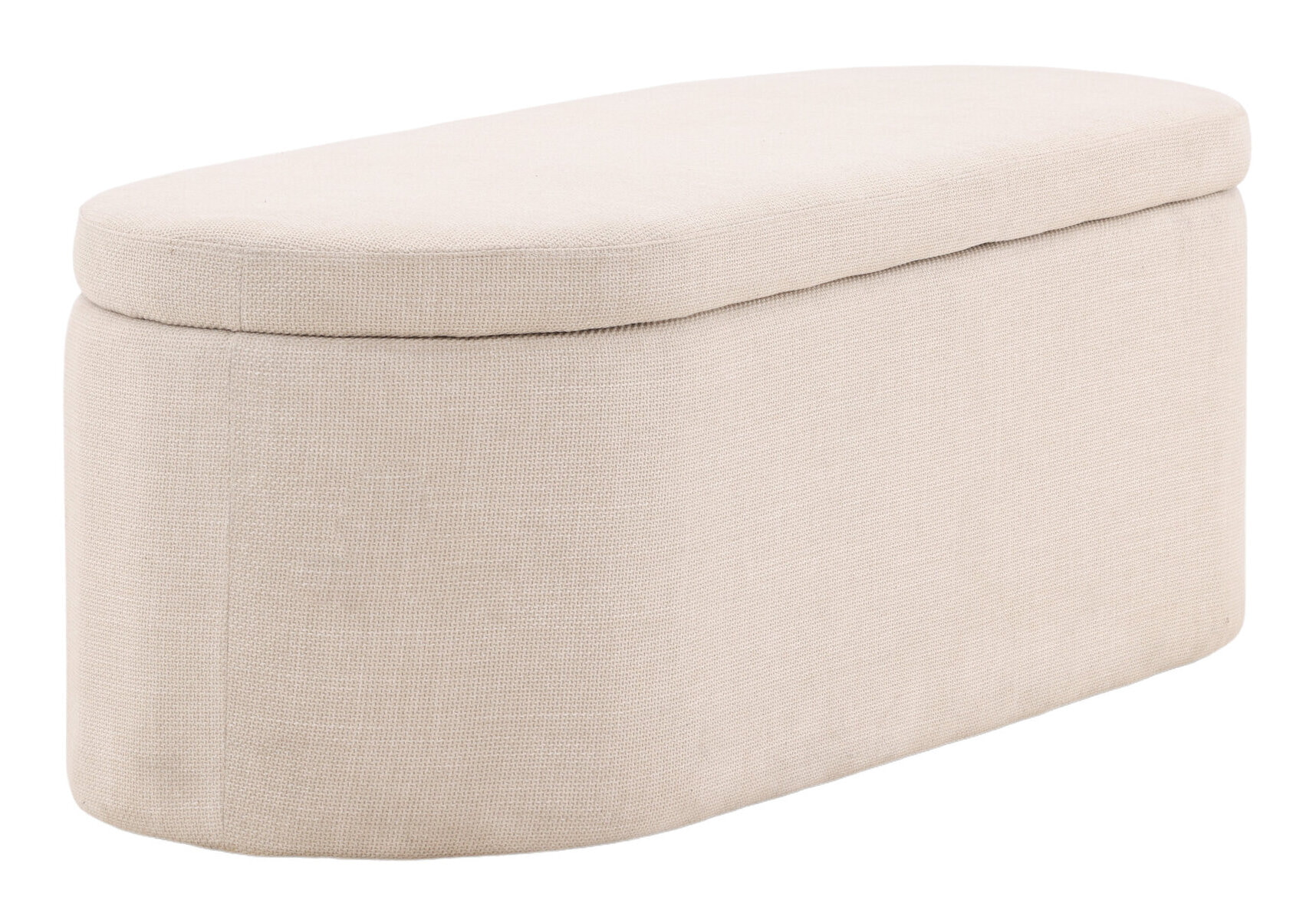 Nohr Poef 'Signilda' 130cm, kleur Off White