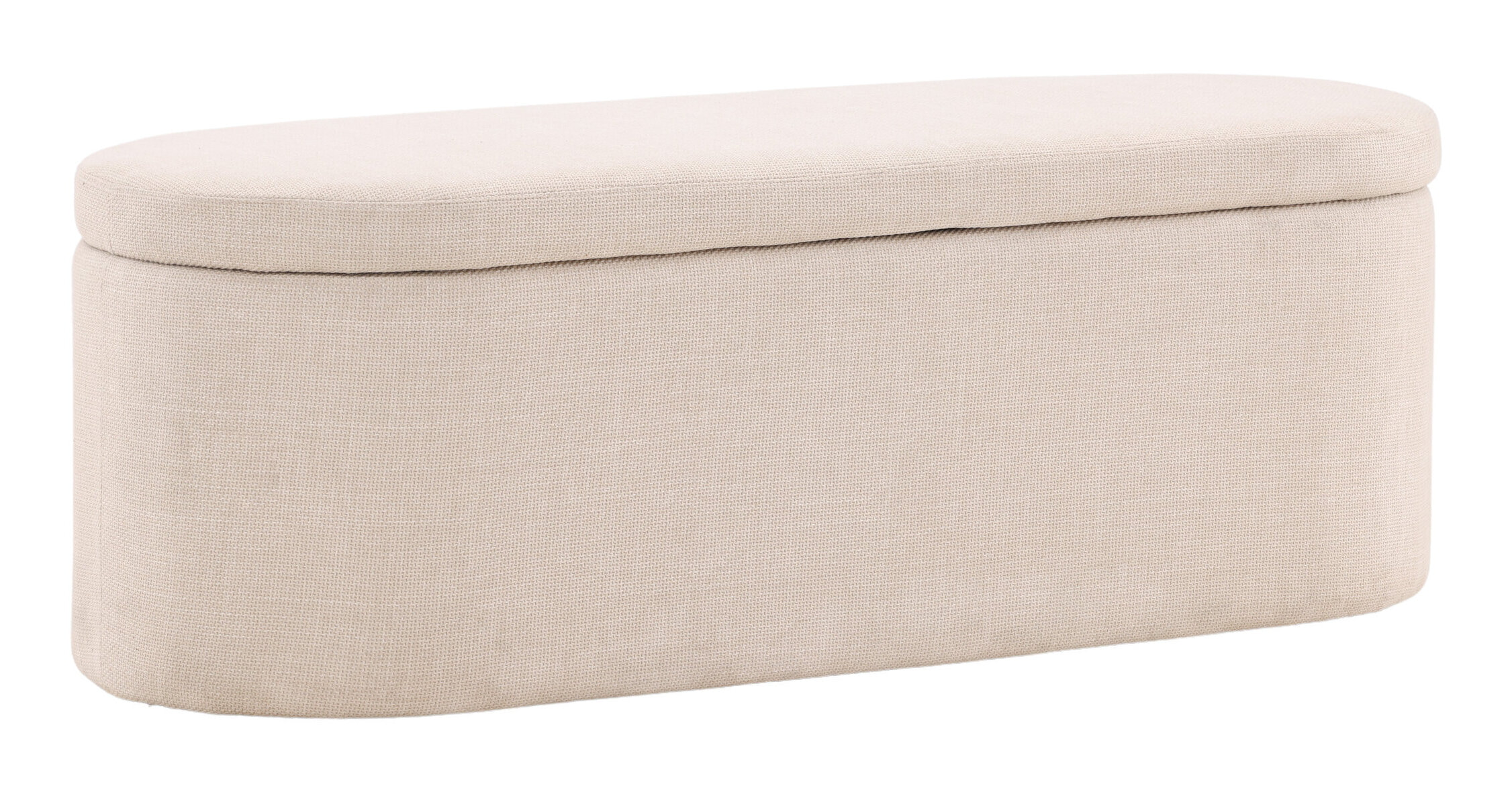 Nohr Poef 'Signilda' 130cm, kleur Off White